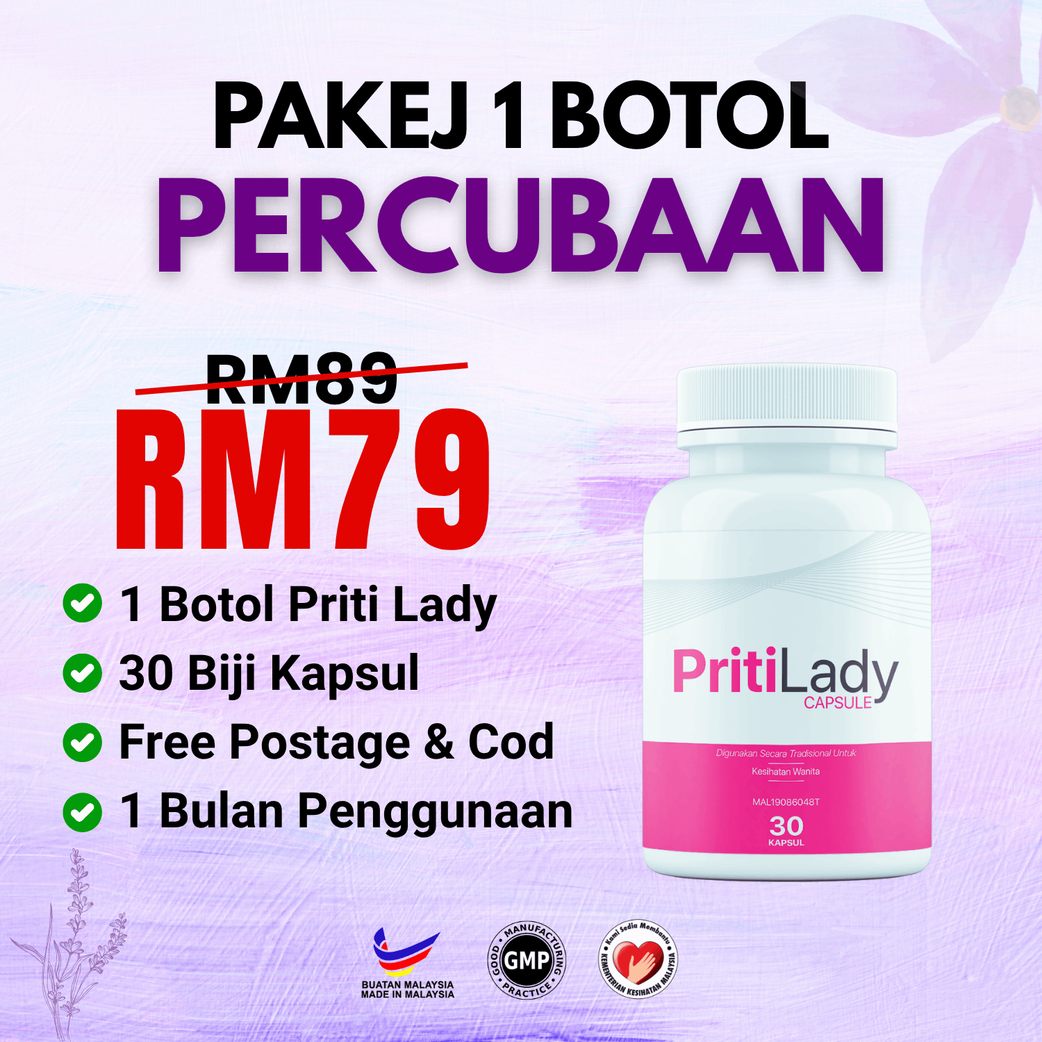 1 Botol Priti Lady